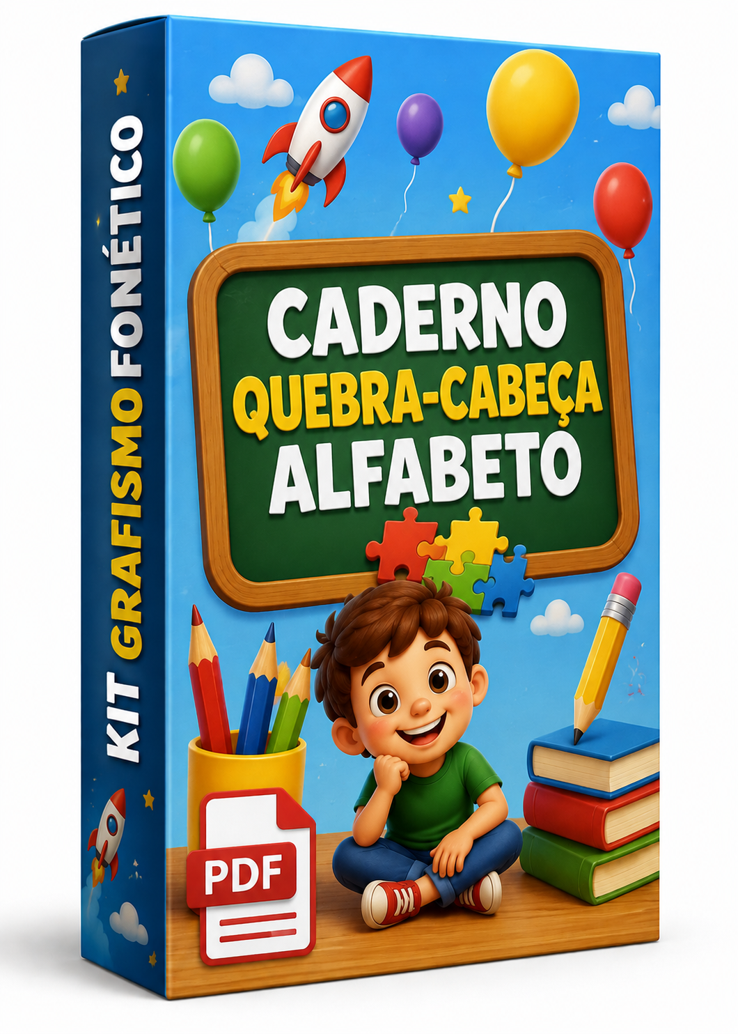Caderno Quebra-Cabeça Alfabeto